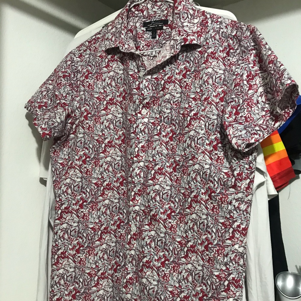 Marc Anthony Luxury slim fit floral red